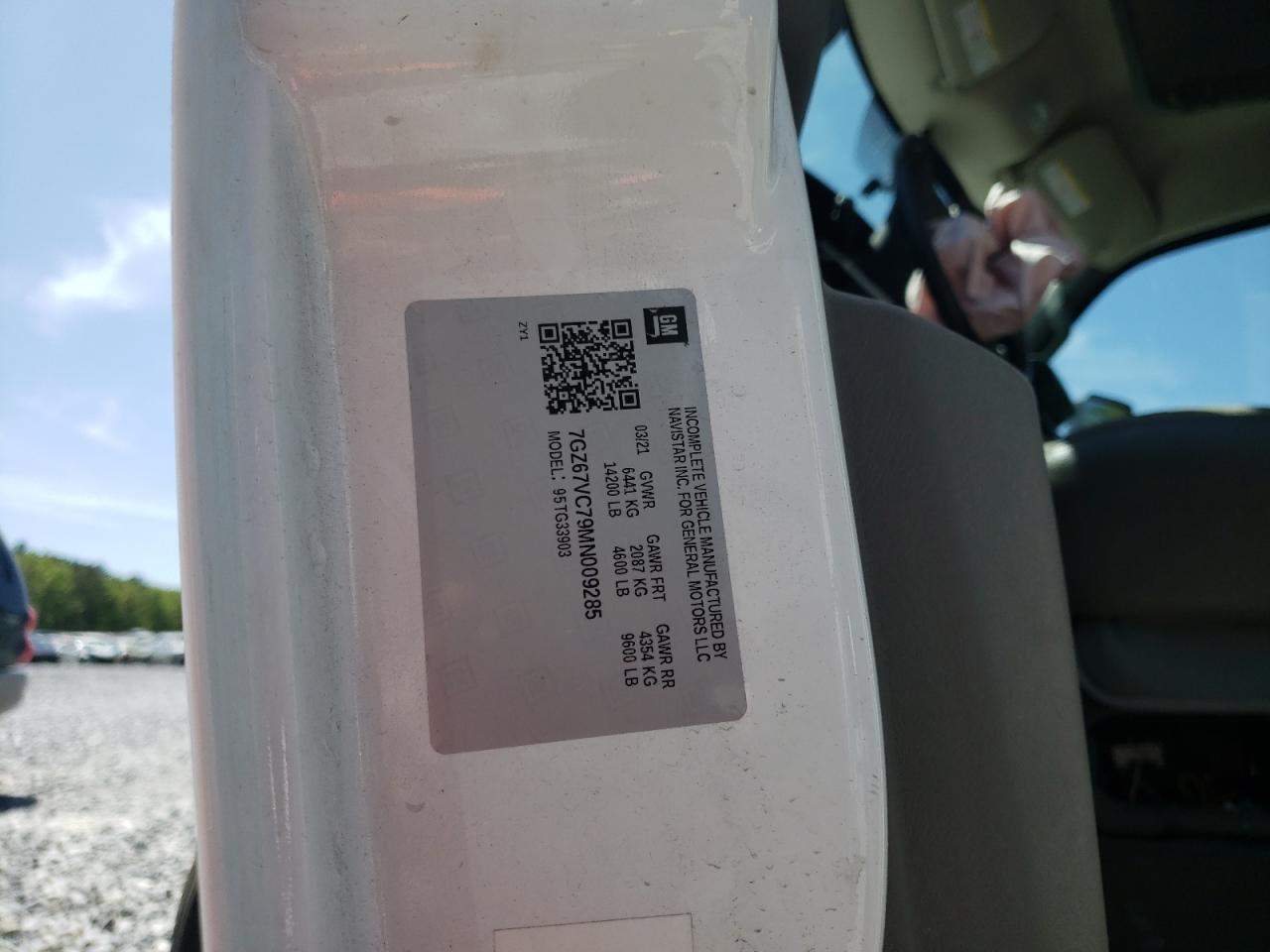 Photo 10 from auction – 2021 GMC SAVANA CUT with VIN 7GZ67VC79MN009285