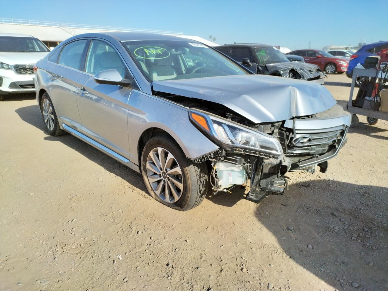HYUNDAI SONATA SPO 2016 with VIN 5NPE34AF1GH295470 - Photo from auction