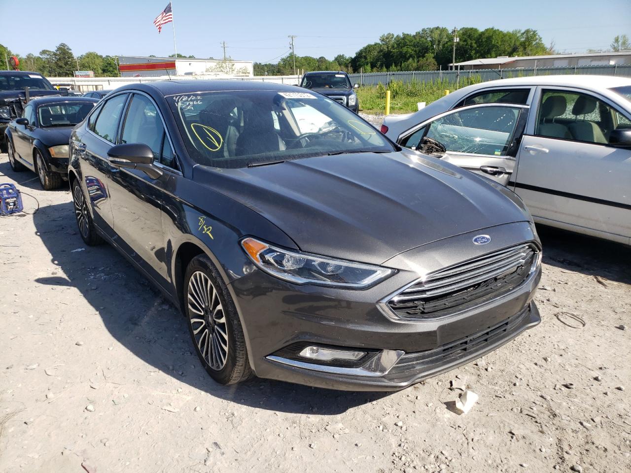 FORD FUSION SE 2017 with VIN 3FA6P0T92HR200234 - Photo from auction