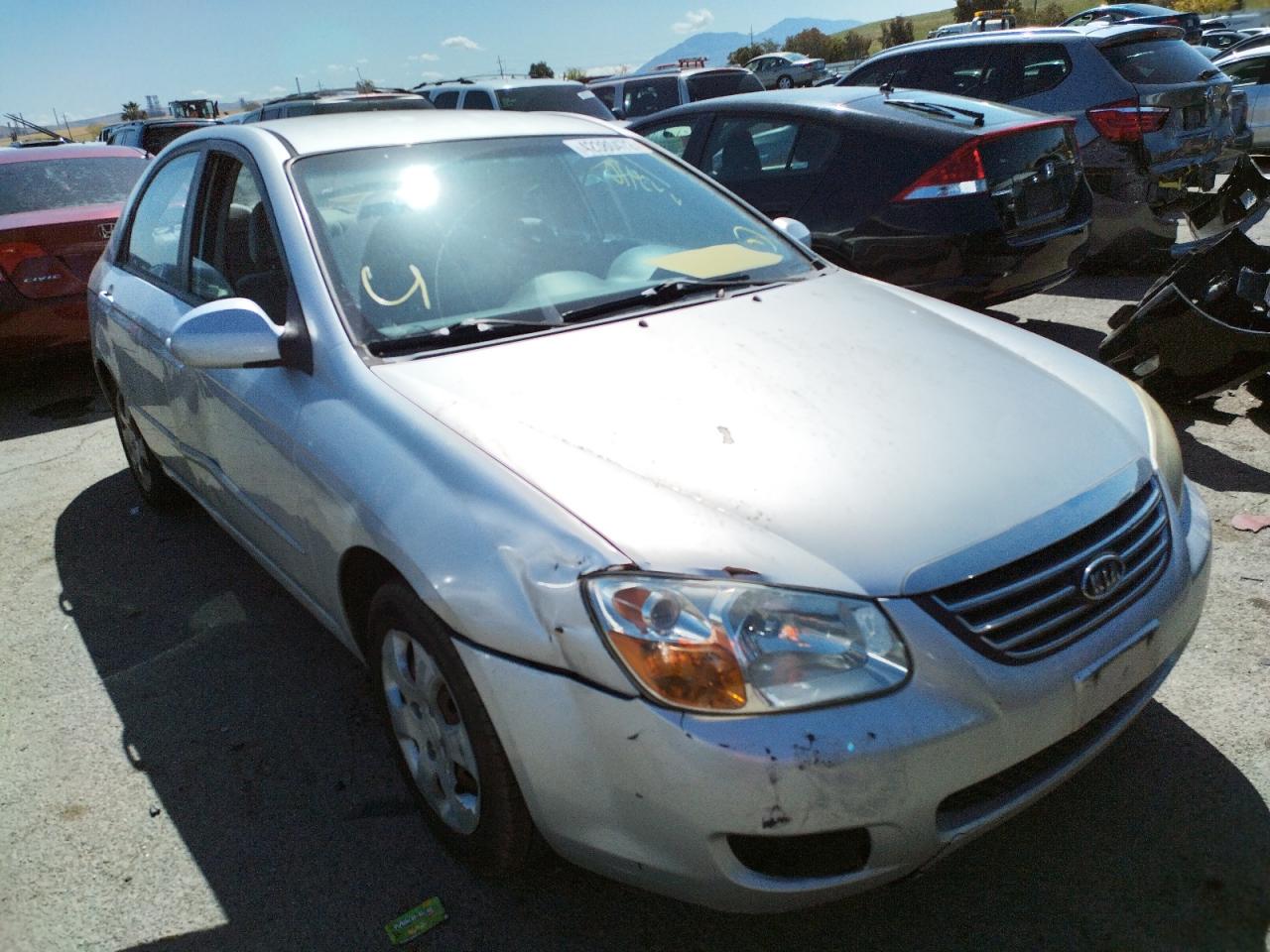 KIA SPECTRA EX 2009 with VIN KNAFE222X95656984 - Photo from auction