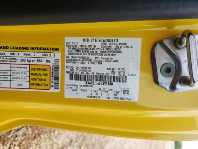 Photo 10 from auction – 2015 FORD MUSTANG with VIN 1FA6P8TH6F5329180
