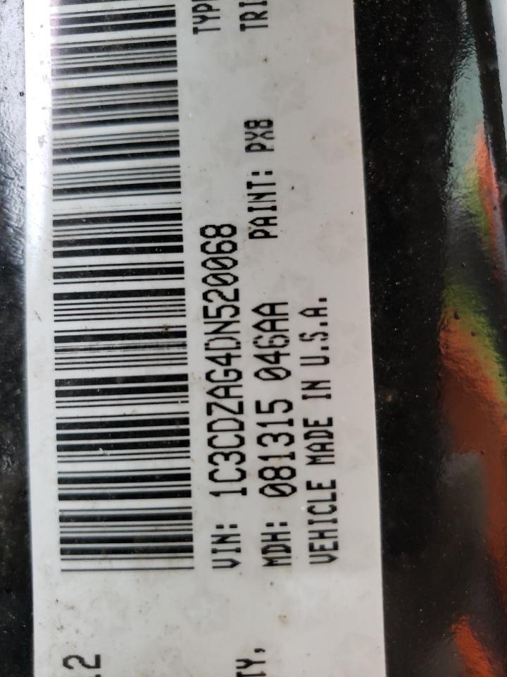 Photo 10 from auction – 2013 DODGE AVENGER SE with VIN 1C3CDZAG4DN520068