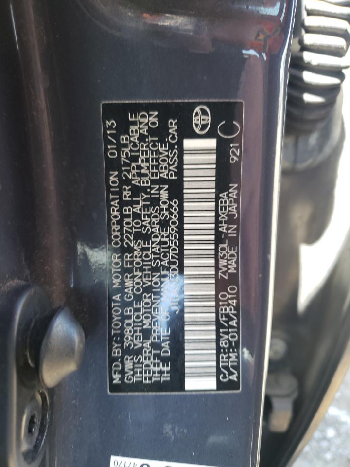 Photo 10 from auction – 2013 TOYOTA PRIUS with VIN JTDKN3DU7D5590666