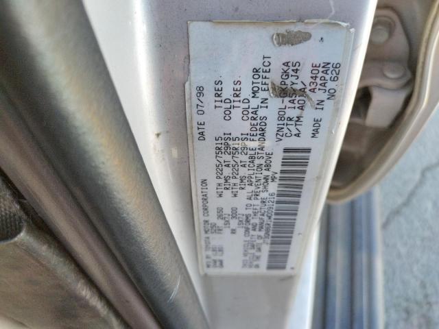 Photo 10 from auction – 1998 TOYOTA 4RUNNER SR with VIN JT3GN86R1W0091216
