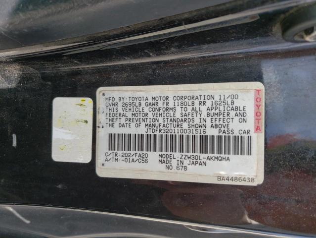 Photo 10 from auction – 2001 TOYOTA OTHER with VIN JTDFR320110031516