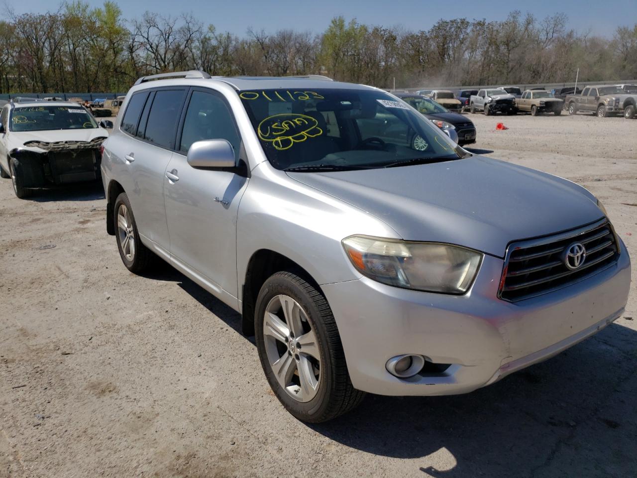 TOYOTA HIGHLANDER 2008 with VIN JTEES43A482011123 - Photo from auction