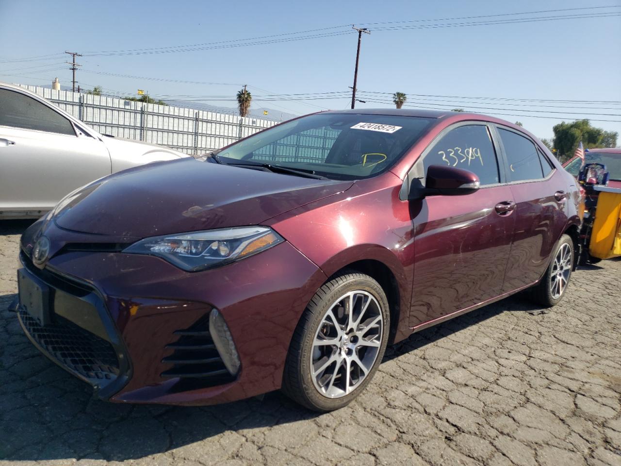 Photo 2 from auction – 2017 TOYOTA COROLLA L with VIN 5YFBURHE1HP577283