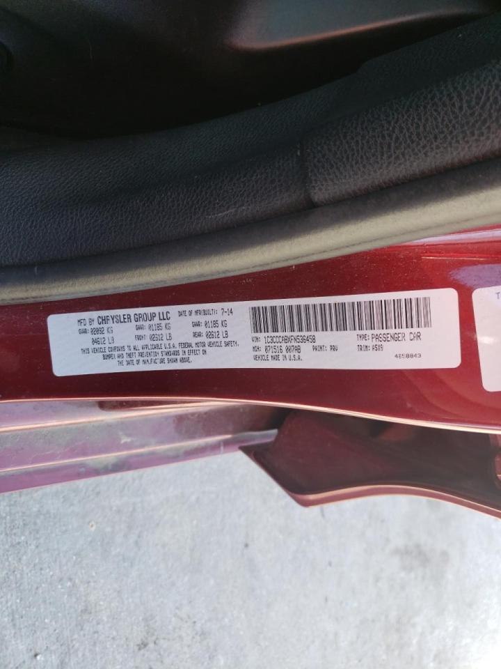 Photo 10 from auction – 2015 CHRYSLER 200 LIMITE with VIN 1C3CCCABXFN536458