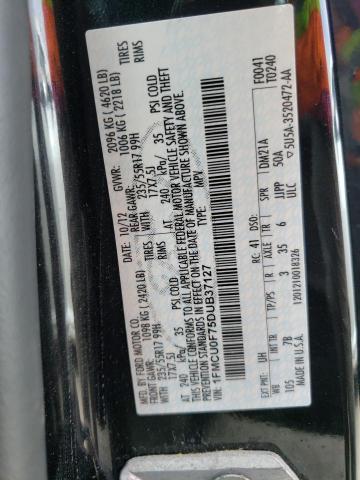 Zdjęcie 10 z aukcji – 2013 FORD ESCAPE S z VIN 1FMCU0F75DUB37127