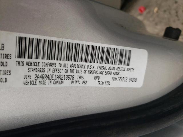 Photo 10 from auction – 2010 CHRYSLER TOWN & COU with VIN 2A4RR4DE1AR213678