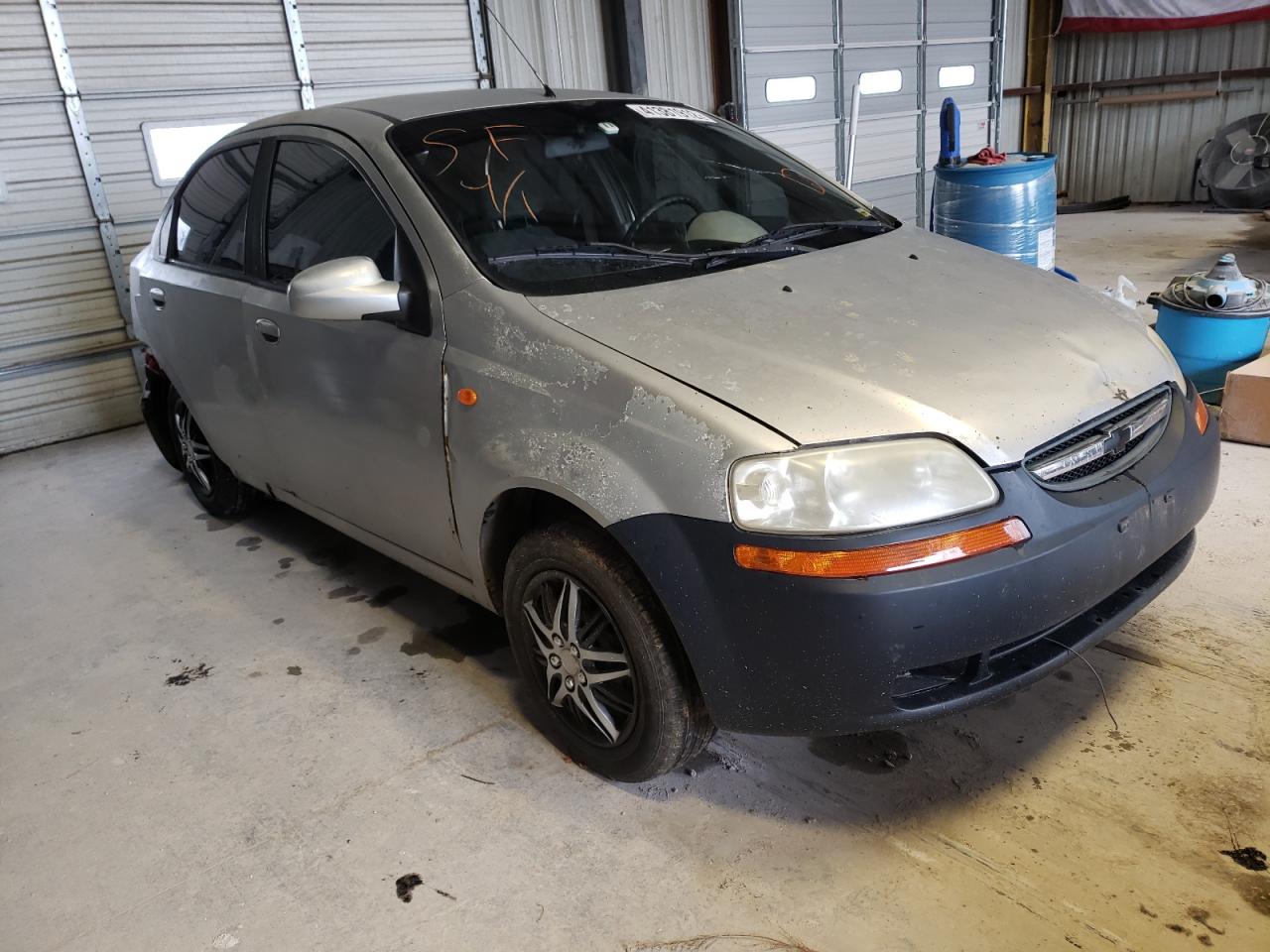CHEVROLET AVEO BASE 2005 with VIN KL1TD52635B302255 - Photo from auction