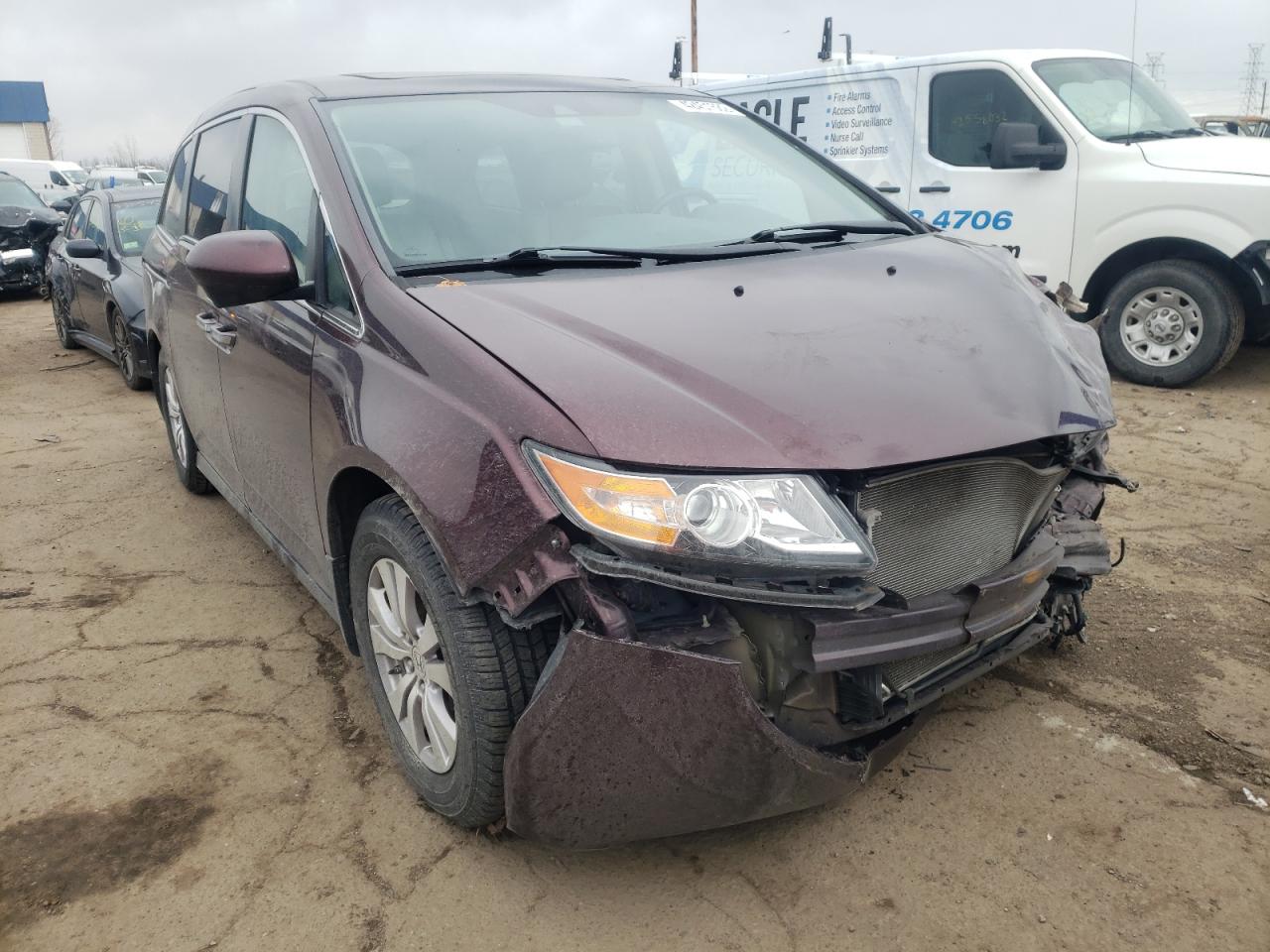HONDA ODYSSEY EX 2014 with VIN 5FNRL5H60EB025476 - Photo from auction