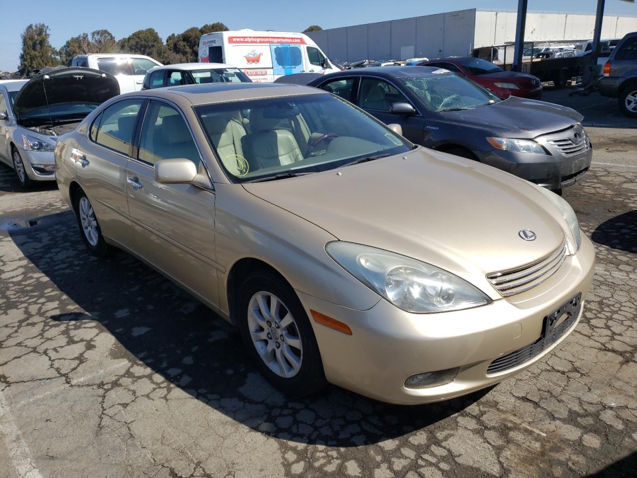 LEXUS ES 300 2003 with VIN JTHBF30G235040754 - Photo from auction
