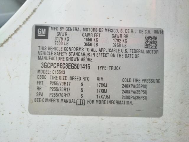 Photo 10 from auction – 2014 CHEVROLET SILVERADO with VIN 3GCPCPEC8EG501416