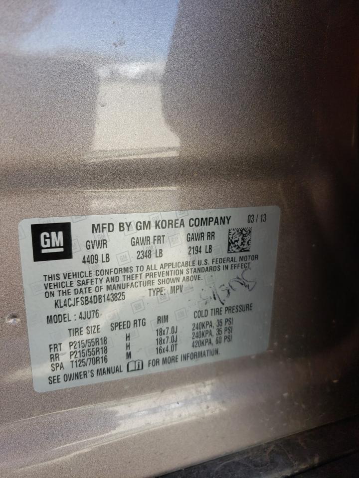 Photo 10 from auction – 2013 BUICK ENCORE CON with VIN KL4CJFSB4DB143825