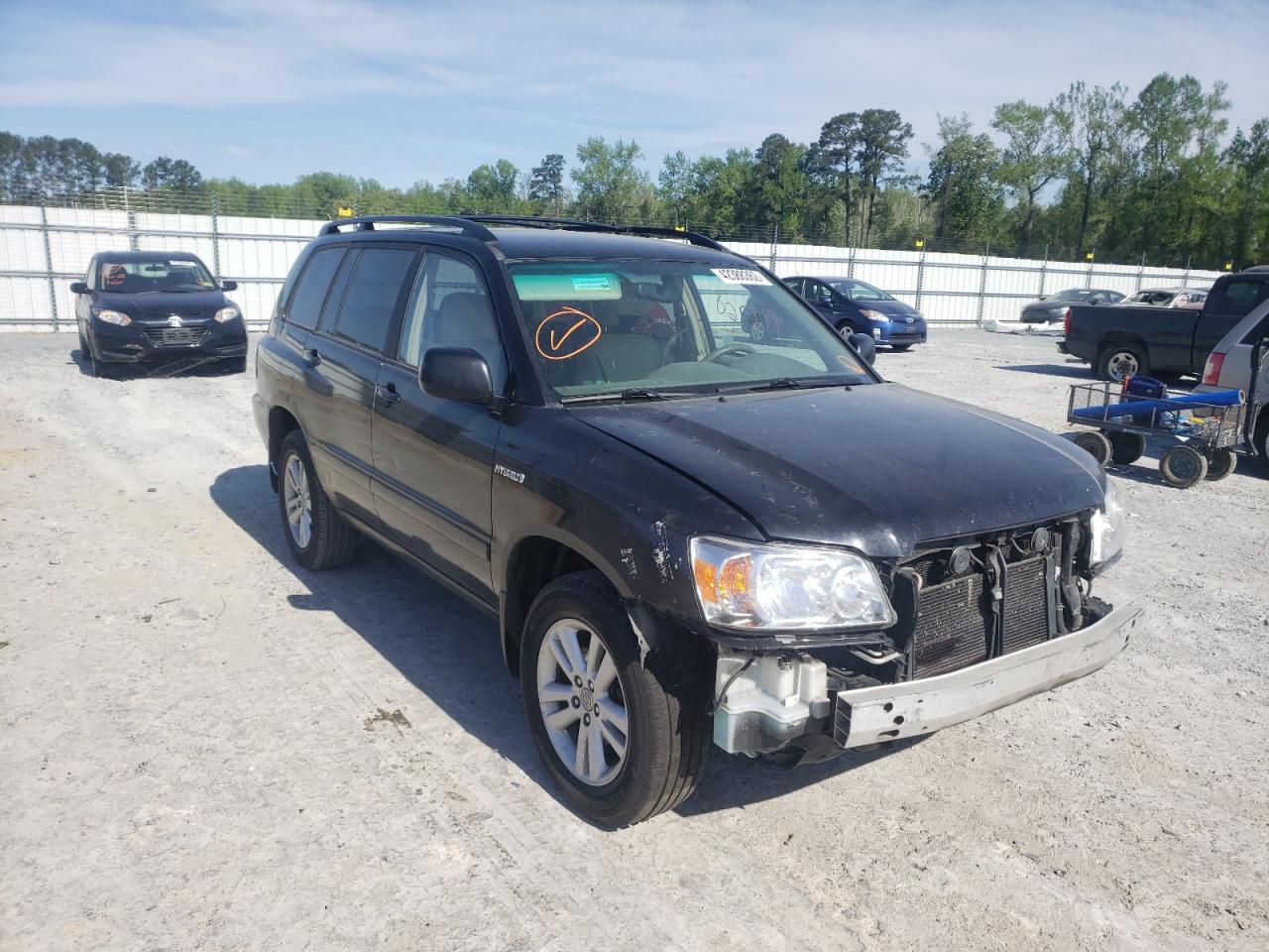 TOYOTA HIGHLANDER 2007 with VIN JTEHW21A870043978 - Photo from auction
