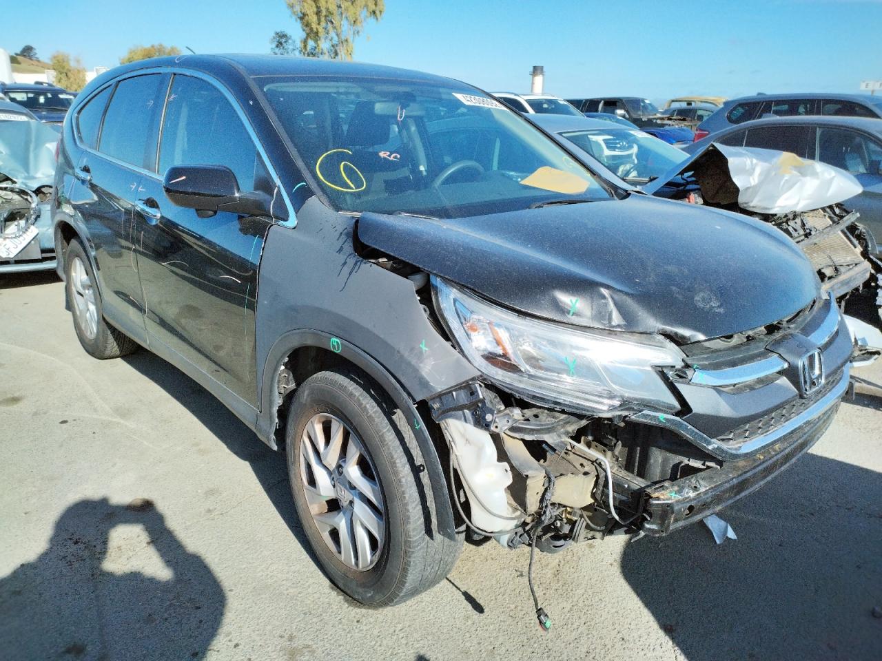 HONDA CR-V EX 2015 with VIN 3CZRM3H53FG705676 - Photo from auction