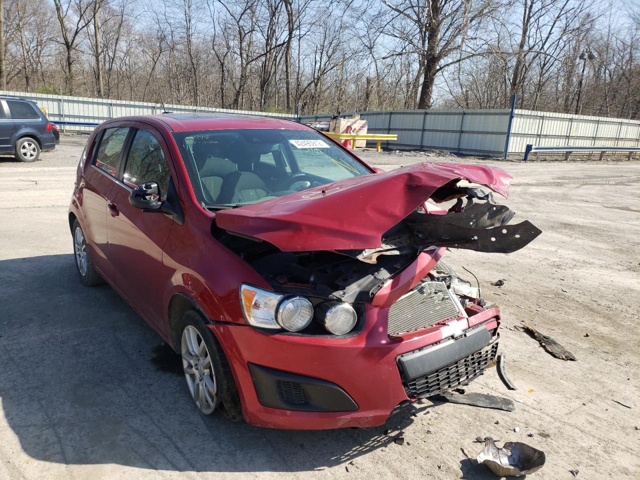 CHEVROLET SONIC LT 2015 with VIN 1G1JC6SB9F4152110 - Photo from auction