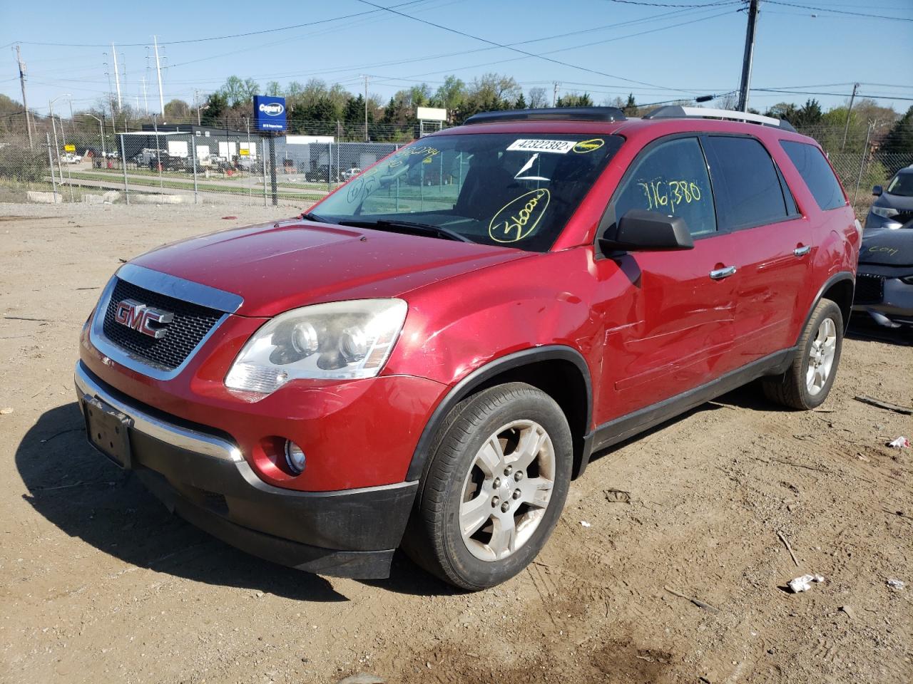 Photo 2 from auction – 2012 GMC ACADIA SLE with VIN 1GKKVPED6CJ412599
