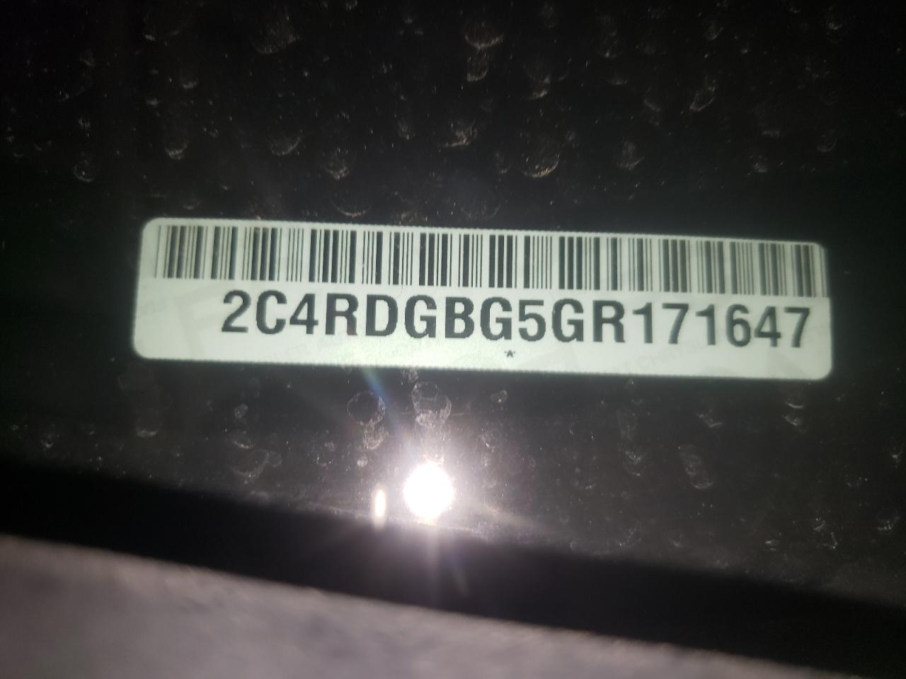 Photo 10 from auction – 2016 DODGE GRAND CARA with VIN 2C4RDGBG5GR171647