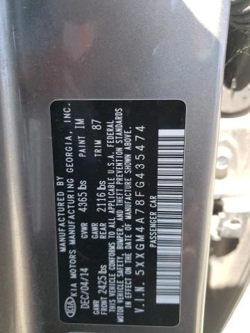 Photo 10 from auction – 2015 KIA OPTIMA LX with VIN 5XXGM4A78FG435474
