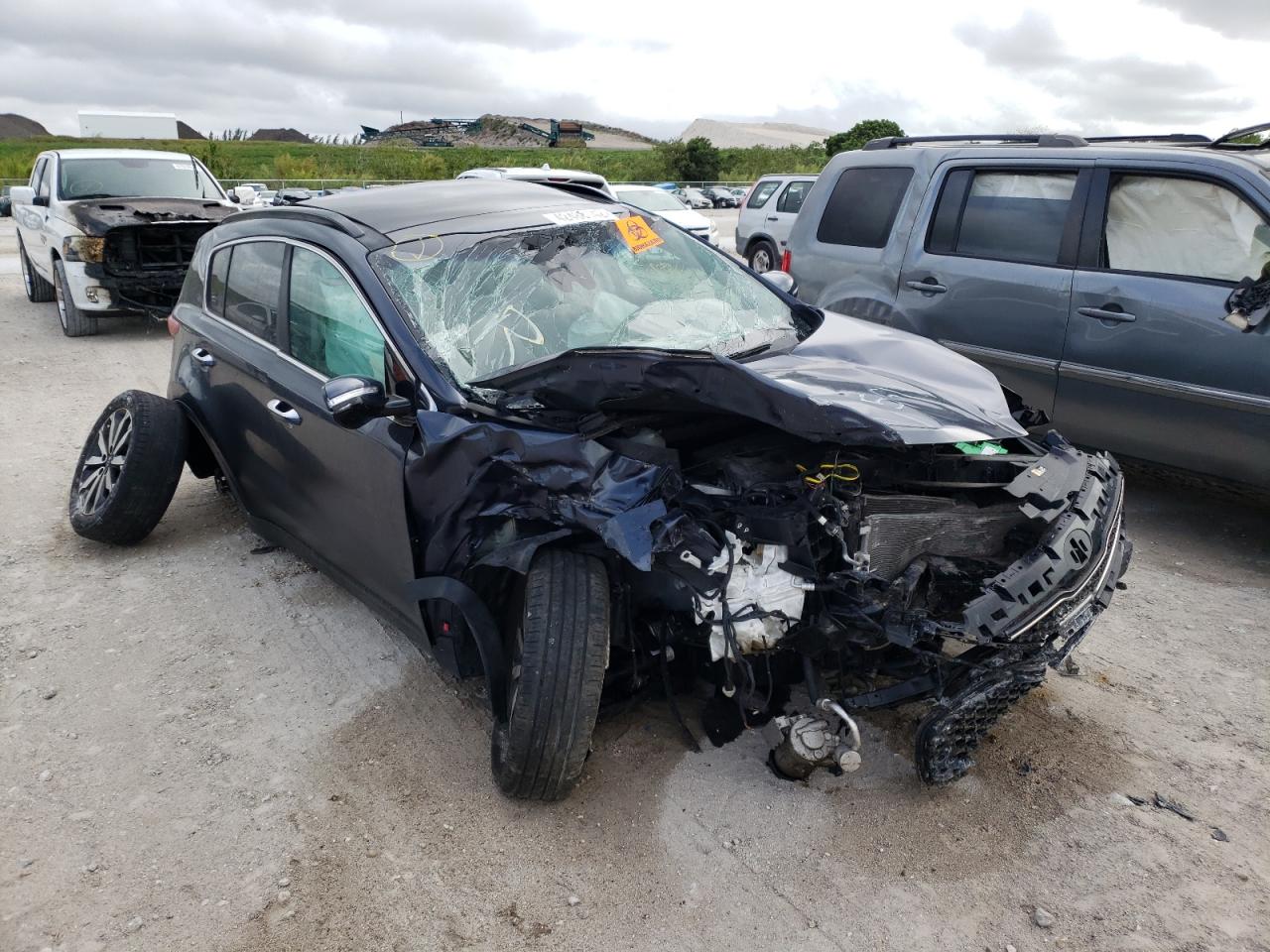 KIA SPORTAGE E 2018 with VIN KNDPN3AC9J7305614 - Photo from auction