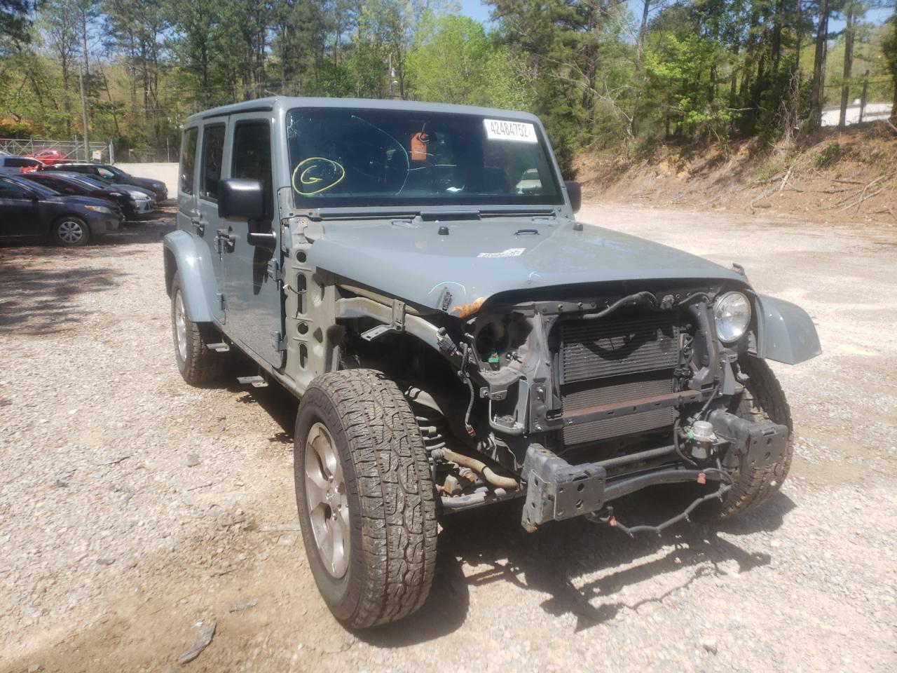JEEP WRANGLER U 2015 with VIN 1C4BJWEGXFL708696 - Photo from auction