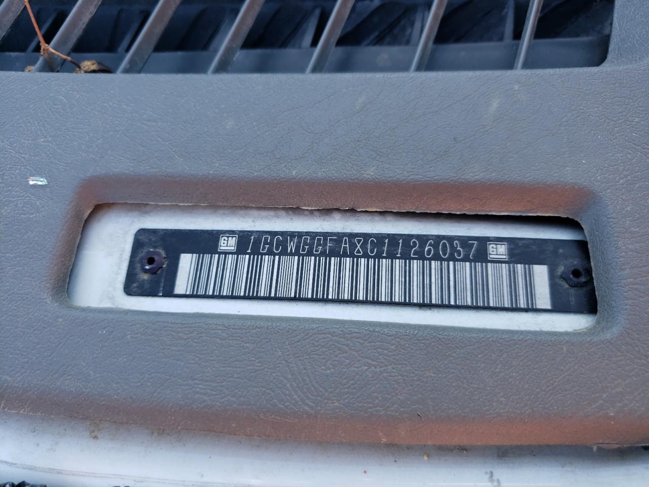 Photo 10 from auction – 2012 CHEVROLET EXPRESS G2 with VIN 1GCWGGFA8C1126037