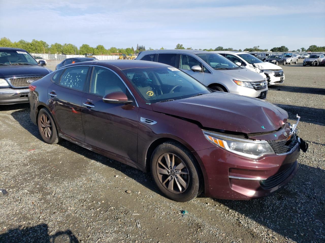KIA OPTIMA LX 2016 with VIN 5XXGT4L34GG043347 - Photo from auction
