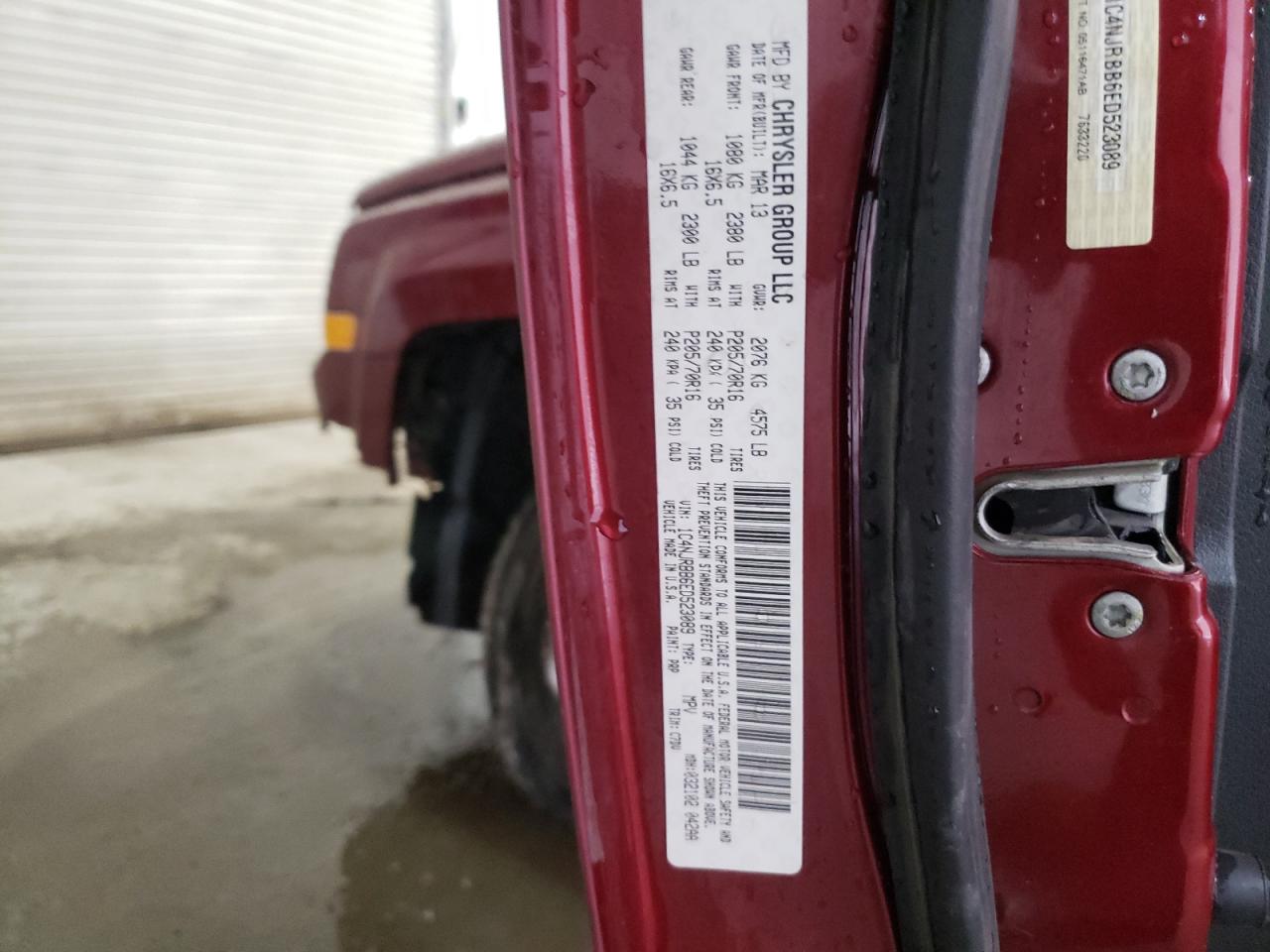 Photo 10 from auction – 2014 JEEP PATRIOT SP with VIN 1C4NJRBB6ED523089