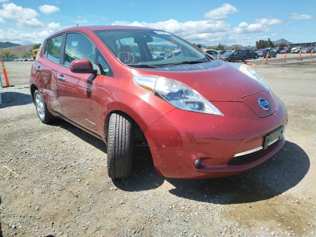 NISSAN LEAF S 2013 with VIN 1N4AZ0CP7DC422845 - Photo from auction