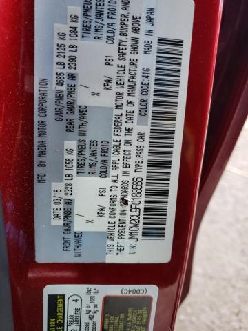 Photo 10 from auction – 2015 MAZDA 5 TOURING with VIN JM1CW2CL9F0188586