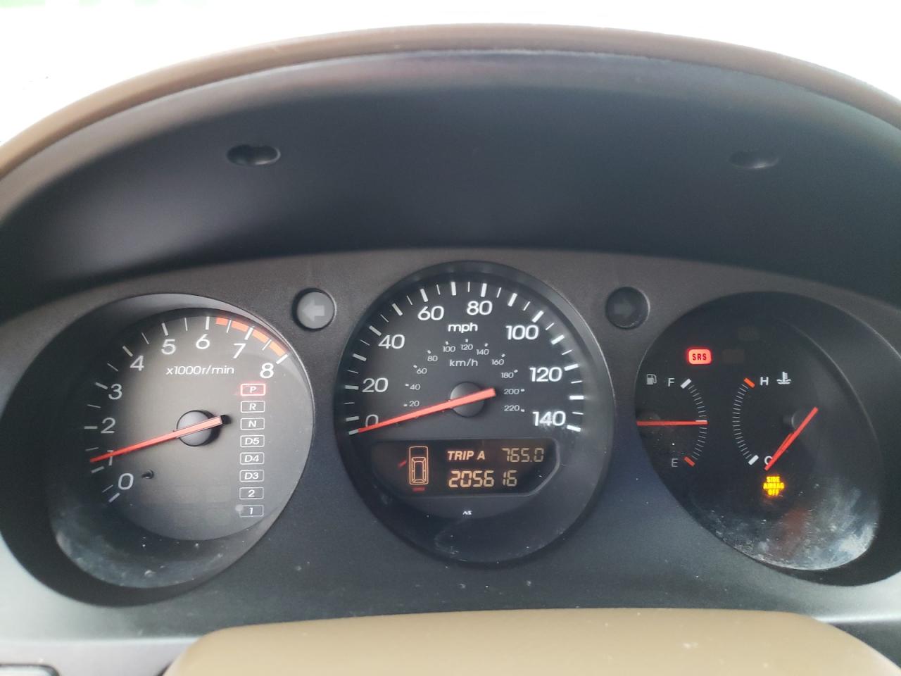 Photo 8 from auction – 2002 ACURA MDX with VIN 2HNYD18472H521875