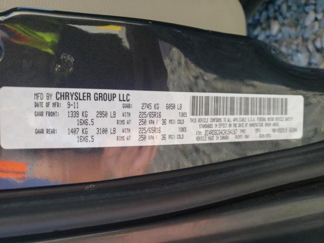 Photo 10 from auction – 2012 DODGE GRAND CARA with VIN 2C4RDGCG4CR154167