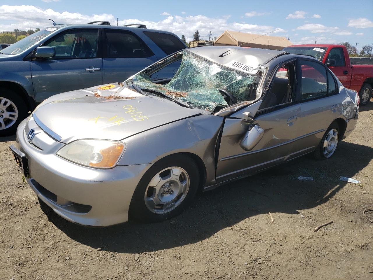 Photo 2 from auction – 2003 HONDA CIVIC with VIN JHMES96683S029138