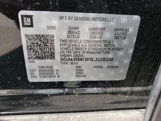 Photo 10 from auction – 2020 BUICK ENCLAVE ES with VIN 5GAERBKW3LJ228339