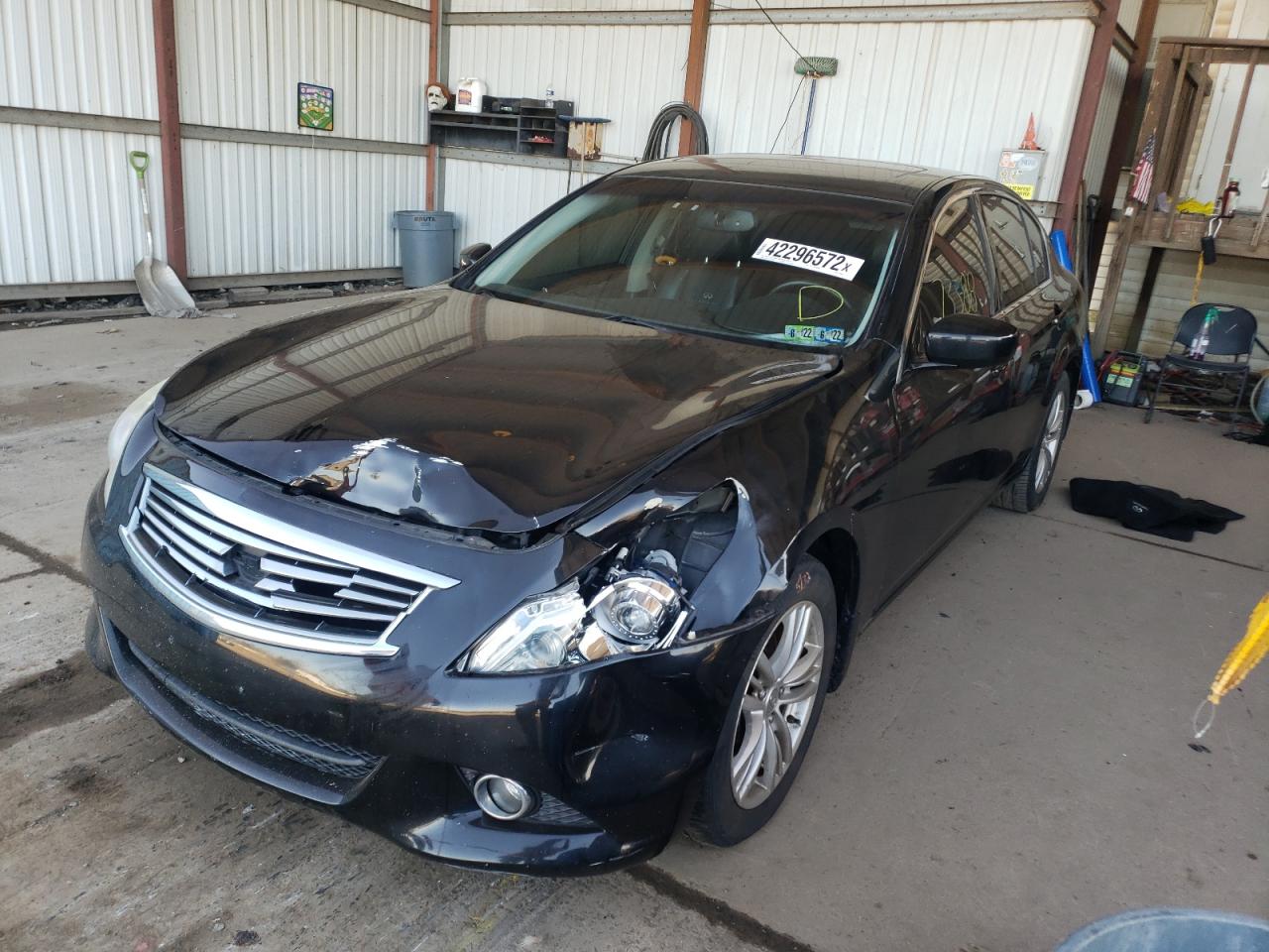 Photo 2 from auction – 2012 INFINITI G25 with VIN JN1DV6AR3CM730858