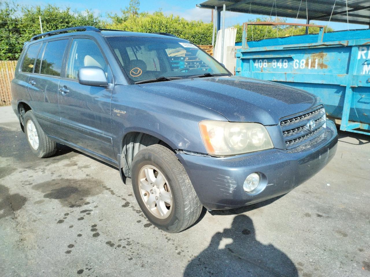 TOYOTA HIGHLANDER 2003 with VIN JTEHF21A330119066 - Photo from auction