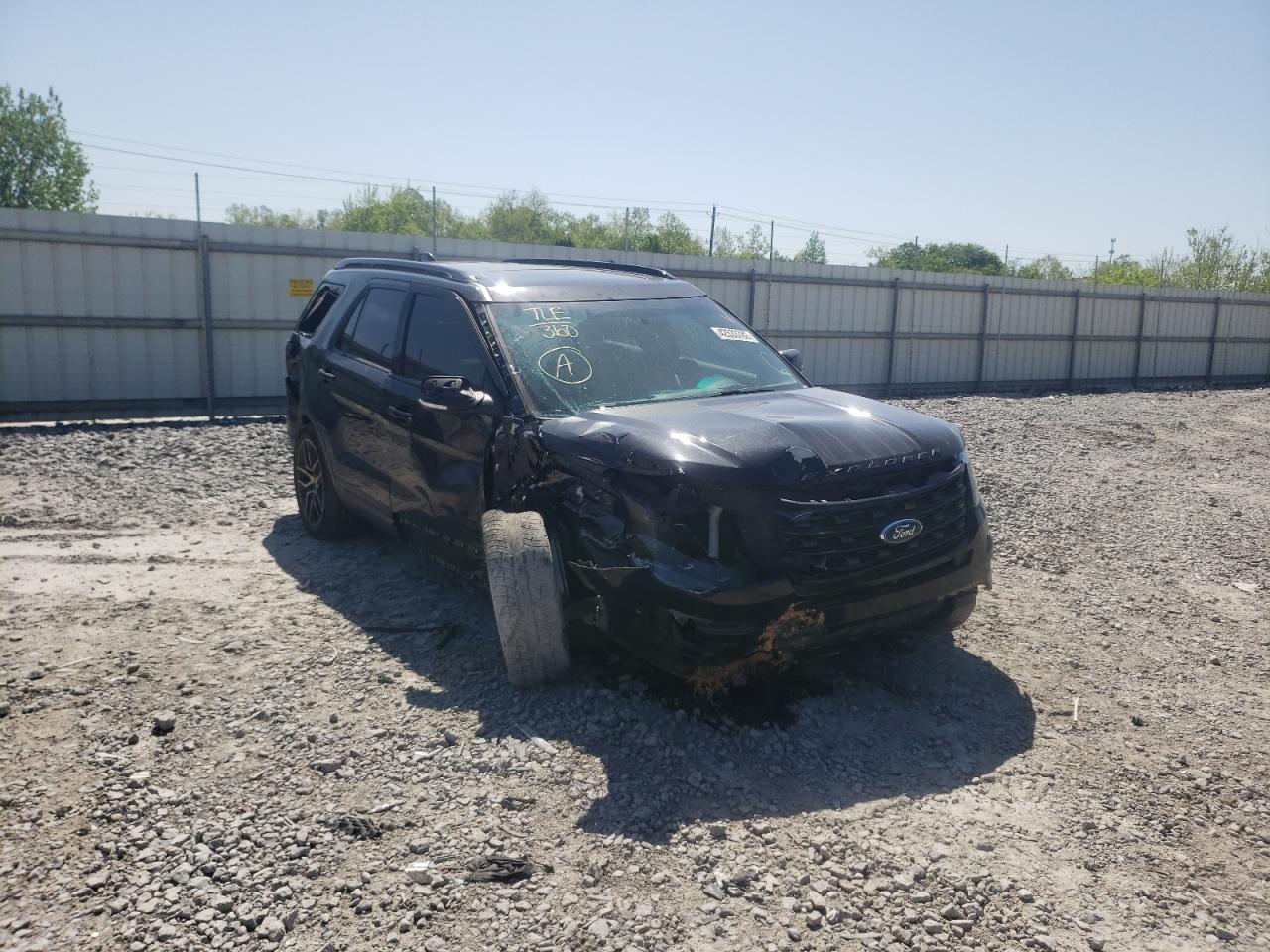 FORD EXPLORER S 2016 with VIN 1FM5K8GT0GGA55169 - Photo from auction