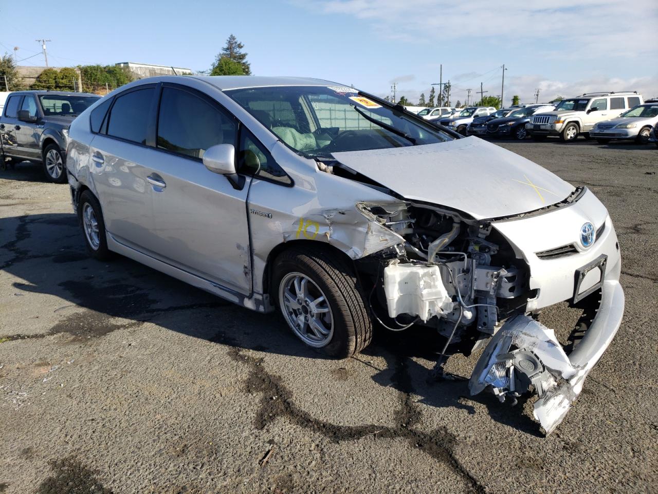 TOYOTA PRIUS 2011 with VIN JTDKN3DU3B0302829 - Photo from auction