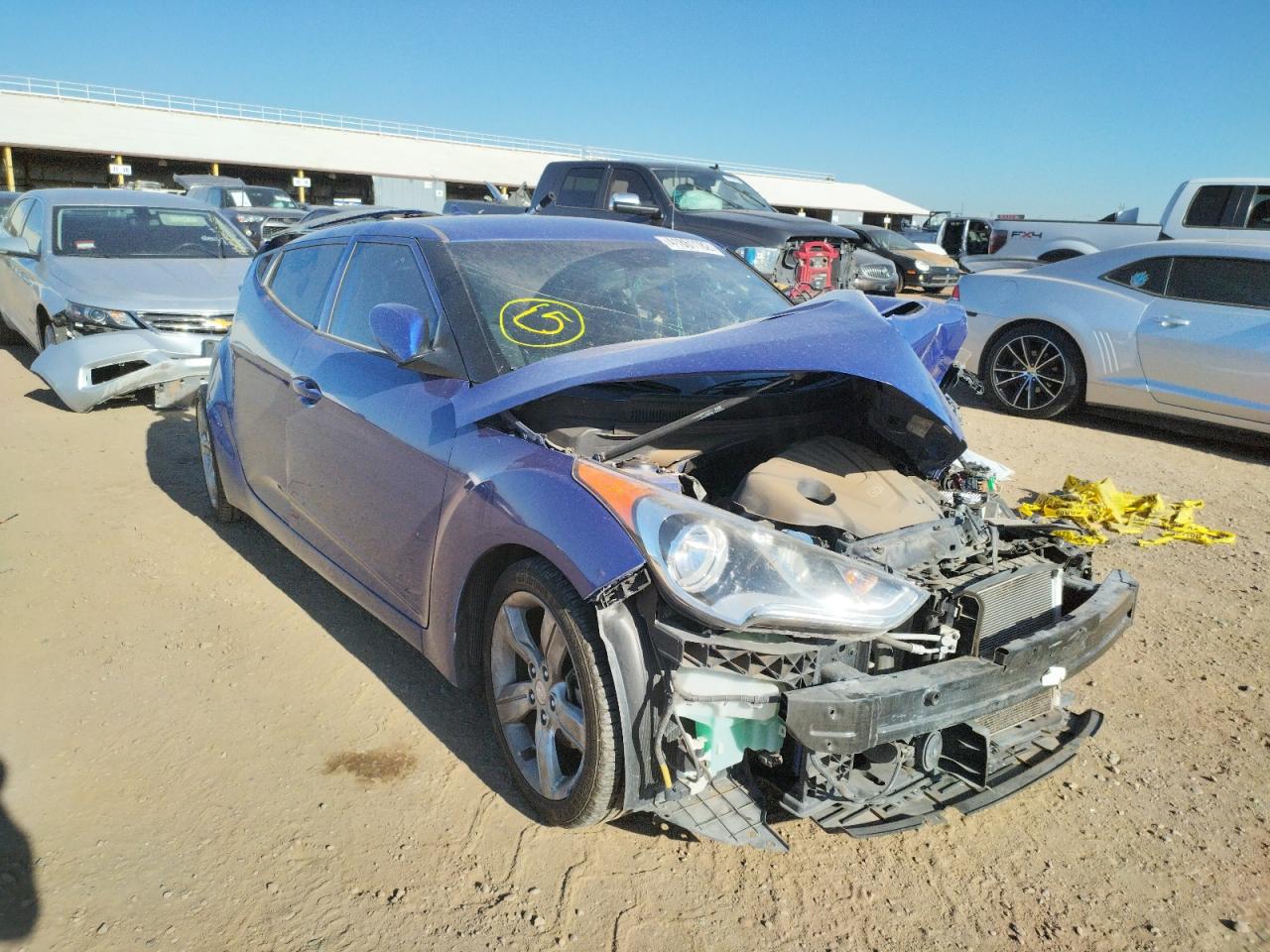 HYUNDAI VELOSTER 2014 with VIN KMHTC6AD1EU200616 - Photo from auction