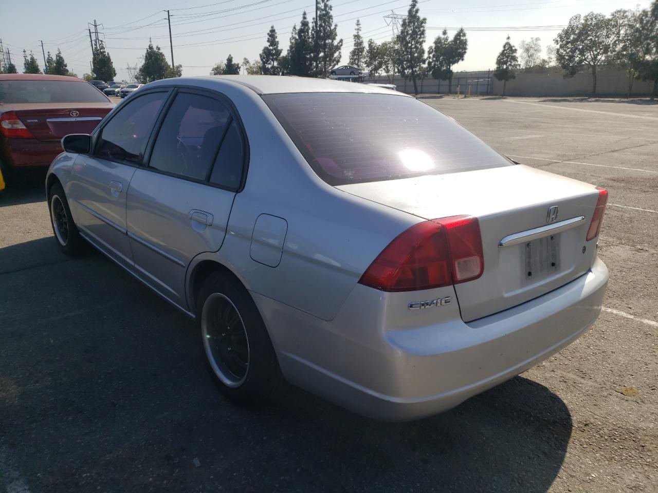 Photo 3 from auction – 2001 HONDA CIVIC EX with VIN 2HGES26721H558706