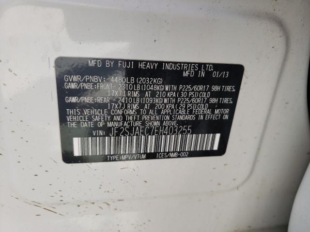 Photo 10 from auction – 2014 SUBARU FORESTER 2 with VIN JF2SJAEC7EH403255