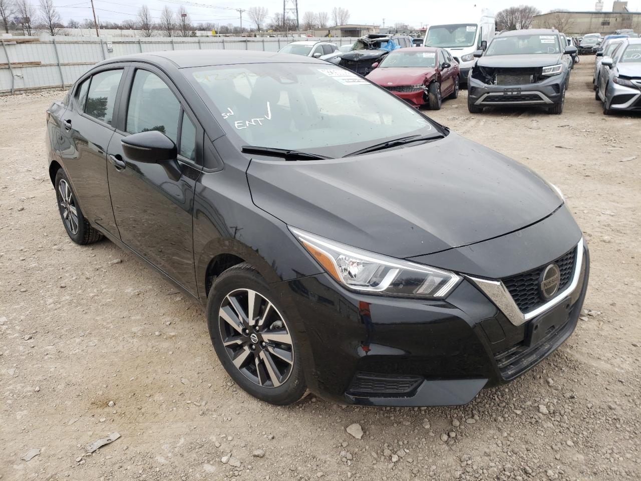 NISSAN VERSA SV 2021 with VIN 3N1CN8EV2ML828581 - Photo from auction