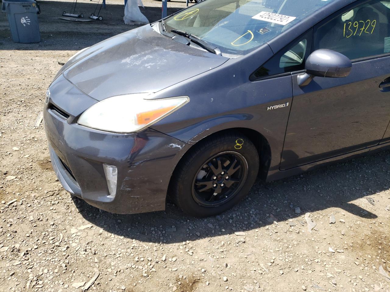 Photo 9 from auction – 2013 TOYOTA PRIUS with VIN JTDKN3DU7D5590666