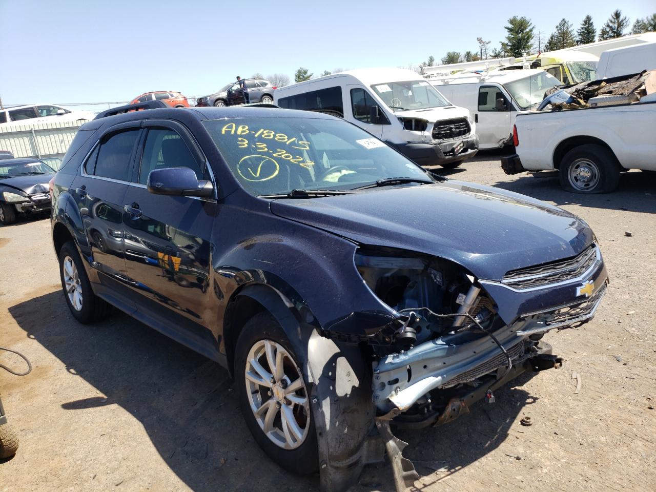 CHEVROLET EQUINOX LT 2017 with VIN 2GNALCEK5H1600494 - Photo from auction