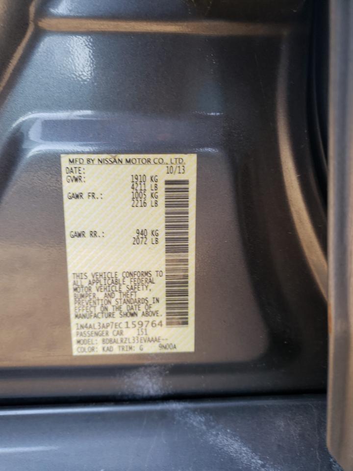 Photo 10 from auction – 2014 NISSAN ALTIMA 2.5 with VIN 1N4AL3AP7EC159764