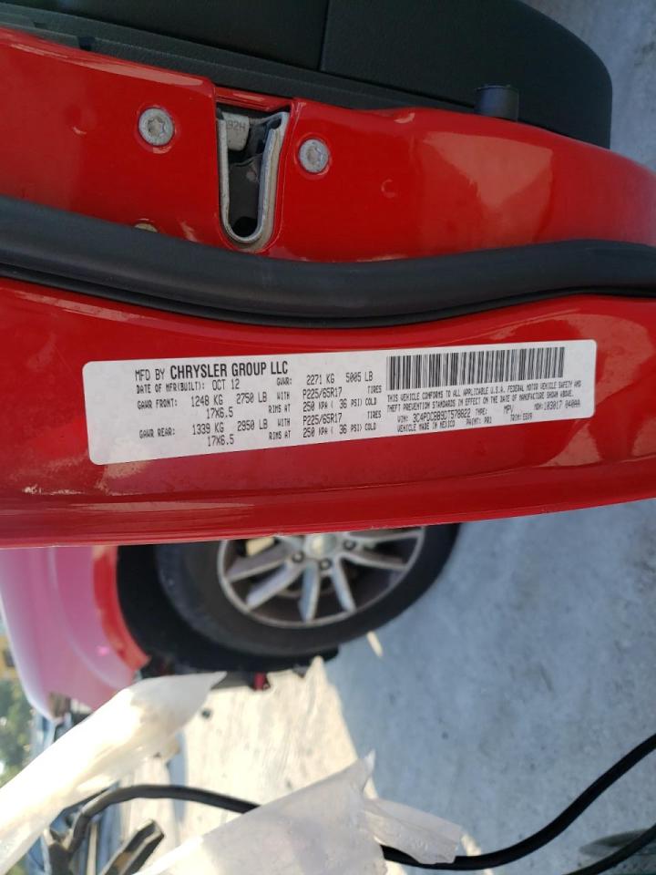 Photo 10 from auction – 2013 DODGE JOURNEY SX with VIN 3C4PDCBB9DT578822