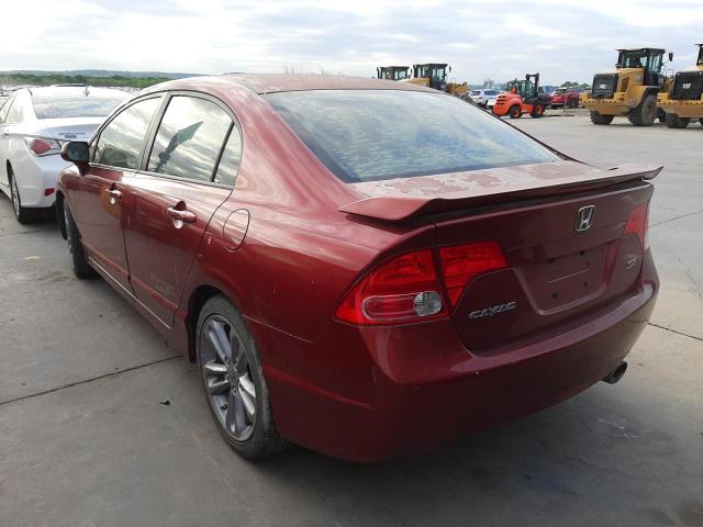 Photo 3 from auction – 2008 HONDA CIVIC SI with VIN 2HGFA55598H704733