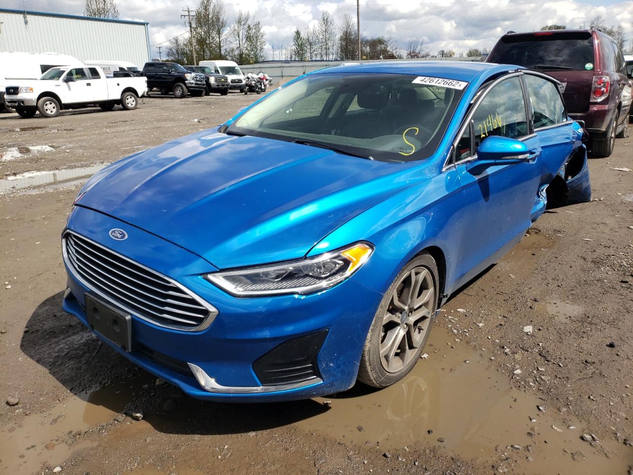 Photo 2 from auction – 2019 FORD FUSION SEL with VIN 3FA6P0CD5KR216911